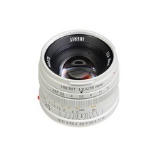 KIPON 단초점 렌즈 IBERIT (이베리트) 35mm f/2.4 렌즈 for Sony E 마운트 무광 실버(광택 없음 실버)