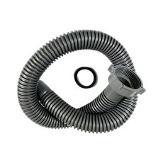 廚房下水管 雙頭水槽排水管 洗碗池軟管 加長洗菜延長配件, 1米帶扣菜盆加長管,10只裝