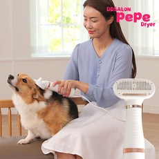 [미리내티씨] 댕댕살롱 애견드라이기 저소음 저온풍 애견 드라이어 드라이룸 펫룸, 화이트, 1개