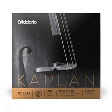 D'Addario 다다리오 첼로용 장미현 Kaplan C-String KS514 44M Medium Tension, 1개