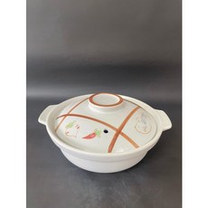 東昇瓷器 手繪魚草耐熱砂鍋, 1個