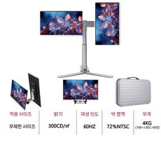 랩토모 노트북 멀티 모니터 듀얼 보조 트리플 포터블 휴대용, H. 15.6인치 듀얼 Z2 슈프림