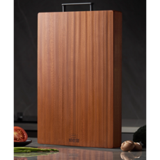 Hengcang 가정용 나무도마 주방 위생 원목 칼집 안나는 도마, 1개, 원목색