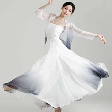 잉크 클라우드 댄스 의상 드레스 고전 및 민족 무대 공연 의상 세트