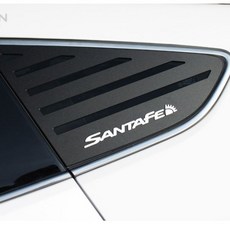 싼타페DM 더프라임 레터링 C필러 스포츠플레이트(호환 상품), 스트라이프, Caiman/레드