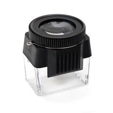 오꿈 돋보기 휴대용확대경 4배율 외, 루페 10배율 [사각], 1세트