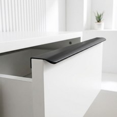 리얼픽 가구 도어 수납장 손잡이, 290mm, 1개, 블랙