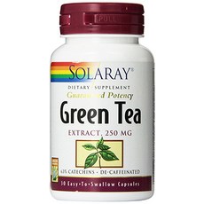 SOLARAY 綠茶萃取膠囊 250mg, 1個, 30 件