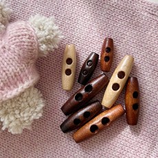 쎄비 베이직 떡볶이 단추, 1개, 다크브라운