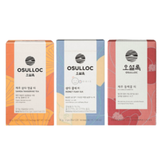 오설록 베스트 3종 티세트 (삼다꿀배티 20T+제주동백꽃티 20T+삼다영귤티 20T), 1세트, 1개
