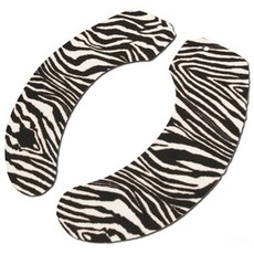 ENJOY101 矽膠布止滑馬桶坐墊貼 短毛旅行款, 斑馬, 1個