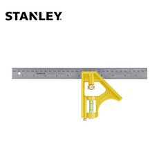 스탠리 46-143 콤비네이션스퀘어 이동각자 300mm 직각기 직각자, 1개