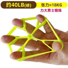 手掌訓練器手指屈伸器鍛鍊指力器五指拉力器手部康復握力球握力器, 1個, 圓型張力圈(綠色)力大男士