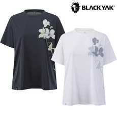 [블랙야크]25년SS 하절기 여성 플라워 이지핏 반팔티 1BYRTMU509