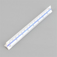 퀘볼로 제도용 삼각 스케일자 삼각스케일자, 15cm - 저배율