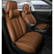 카시트보호매트 차시트교체 가죽 카 차량용 방석 그랜저르블랑 시트커버 SF-681 운전석 1SET, SF-681 앞좌석 1SET 카멜브라운, 1개