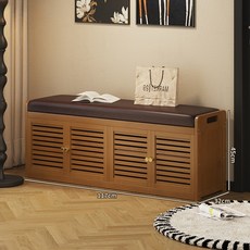 수납형 현관 벤치 의자 원목 슈벤치 공간활용 보조 소파, 117cm 4도어형