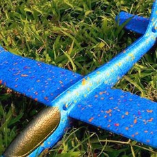 스티로폼 글라이더 에어 비행기 날리기 장난감 어린이 야외 놀이 완구 비행기, 1개