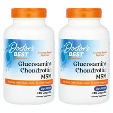 닥터스베스트 글루코사민 콘드로이틴 MSM 캡슐, 240정, 2개