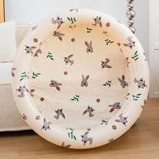 小熊造型充氣水池，家用兒童戲水池，加厚耐磨海洋球池, 1個