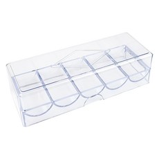 台灣出貨 籌碼收納盒 籌碼收納架 透明收納盒 附蓋收納盒 收納盒 籌碼架 附蓋籌碼盒 籌碼盒 遊戲籌碼盒, 1個, 【附蓋】籌碼盒 (超取上限25個), 透明