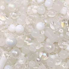 백지마켓 한봉지로 만드는 비즈 공예 diy 키트, 1개, 10.화이트 1개, 10.화이트