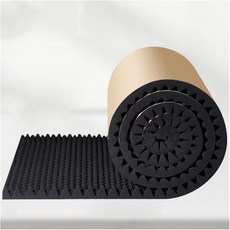 단열 방음 폼 1x5m 자가 접착 벽 흡음 면 가정용 침실용 소음 감소 매트 검은색, Black, 3cm/1.18in thick