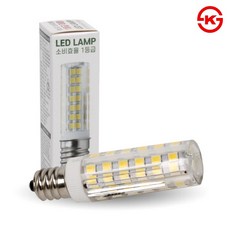 LED 콘램프 4W E12 연등 전구 고추구 미니 콘램프, 1개, 주백색