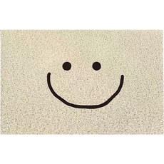 有感選物 搞怪表情 玄關絲圈除塵地墊, 5.微笑,40*60, 1個