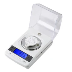 100g/50g 0.001g LCD 디지털 보석 저울 정밀 다이아몬드 실험실 무게 균형 USB 케이블로 약용 전자 저울, USB 충전식, USB 케이블
