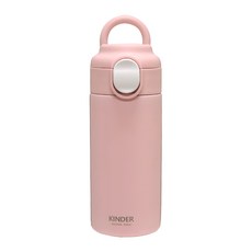 푸코 킨더 원터치 손잡이 텀블러, 핑크, 320ml, 1개