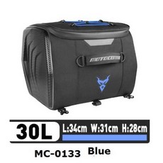 오토바이 탱크백 Motocentric 방수 헬멧 가방 다기능 뒷좌석 고용량 라이더 배낭, MC-0133 Blue, 1개