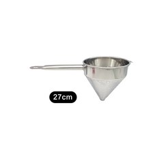 沖孔濾湯器 錐形濾網 滷味網 油漏, 1個, 不鏽鋼沖孔濾湯器-27cm※不可超取