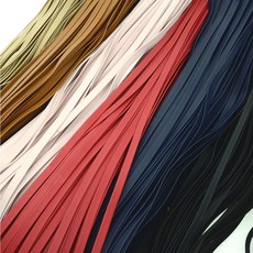 가죽공예 - 천연 소가죽 납작 가죽끈(넓이 8mm) *1미터 가격* 위빙백 목걸이끈, 라이트핑크, 1개