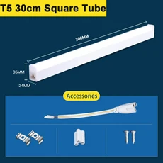 T5 Led 튜브 라이트 바 180-265V 캐비닛 램프 아래 부엌 연결 옷장 거실 침실 실내 조명기구
