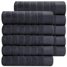 호텔수건 170g 블루라인 30수 코마사, 진회색+진회색, 10개