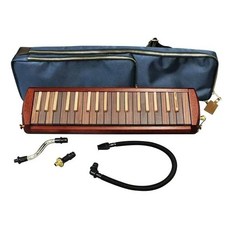 SUZUZI台鈴铃木W37鍵玫瑰木口風琴 專業演奏級37鍵口吹琴 木質鍵盤樂器, 1個, W-37实木口风琴