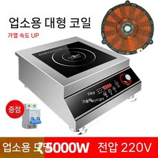 디아크몰 업소용 인덕션 5000w 고화력 중식당 렌지 1구 스토브, 1W, 2. 5000W 평면 커머셜