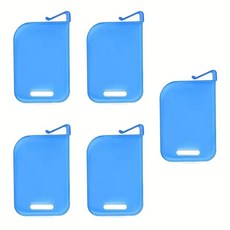 PP塑料卡盒隔板夾 遊戲卡多層收納隔片 阻隔板夾, 1, 卡夾藍色5個