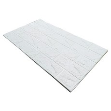 3D立體防撞隔音泡棉壁貼 兒童房安全防護, 1個, 白磚紋, 白磚紋