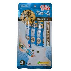 Ciao 啾嚕貓用肉泥, 56g, 1個, 鰹魚+干貝口味