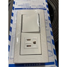 Panasonic 國際牌星光系列單開單插附接地 WTDFP4308, 1個