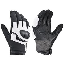 데이턴Daytona 바이크 로브 가죽 염소 가죽 방수 방풍 하드 프로텍터 대응 미들플로우 윈터그 로브 DG014 블랙/화이트 M 49102