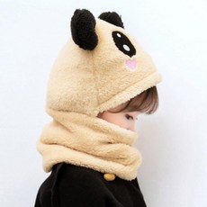방한 겨울 워머 모자 따뜻한 귀마개 캐릭터 보온 어린이 보온용품 일체형