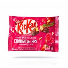KitKat 더블베리 너츠 초콜릿 10p, 113g, 4개
