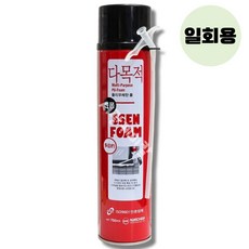 우레탄폼 쎈 건용/일회용 750ml (낱개) 누리켐 다목적 틈새충전 발포 단열 간편시공, 우레탄폼(쎈폼) 일회용 750ml(낱개), 1개