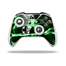XBOX One SX 컨트롤러와 호환되는 WraptorSkinz 데칼 비닐 스킨 랩 - 방사성 녹색컨트롤러 미포함, XBOX One SX 컨트롤러와 호환되는 Wraptor