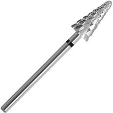 네일드릴비트 각질 전문가용 셀프 테이퍼드 네일 드릴 비트 332 안전 탄소화합물 텅스텐 큐티클 및 죽은 피부 빠른 제거용 아래 젤 폴리싱 매니큐어 페디큐어 중간, Extra Coarse, 1