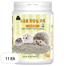 구딘 소동물 화장실 모래 레몬향, 1.5L, 11개