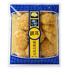 건조 백목이버섯 흰목이버섯 은이버섯 500g, 1개